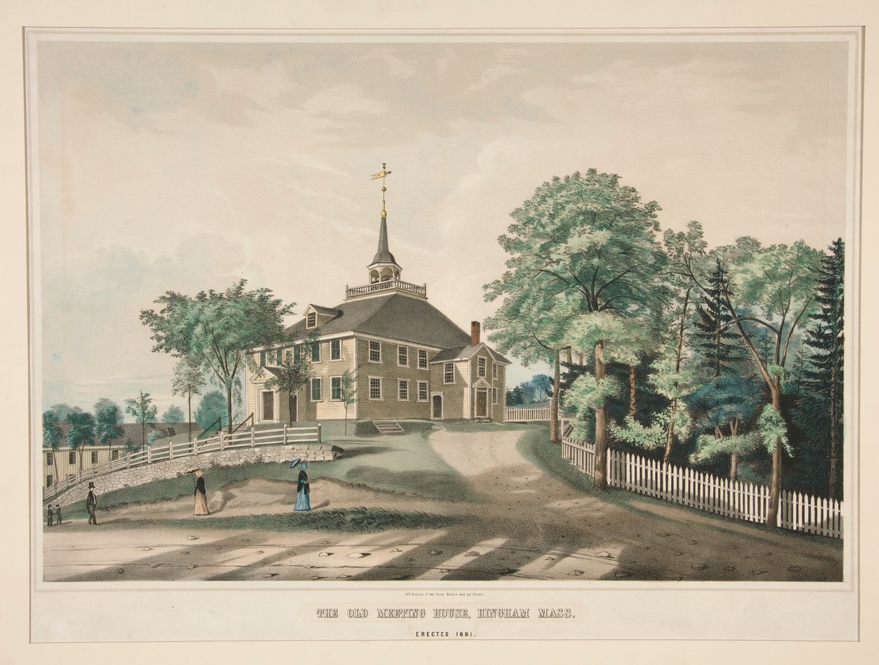 The Old Meeting House, Hingham, Mass. alkotó: William Hudson