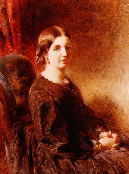 Ülő nő portréja, azt mondják, hogy Mrs. Huggins alkotó: William Huggins