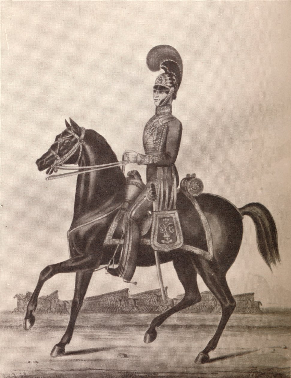 A Madras hadsereg könnyűlovasságának tisztjei, 1841 1909 alkotó: William Hunsley