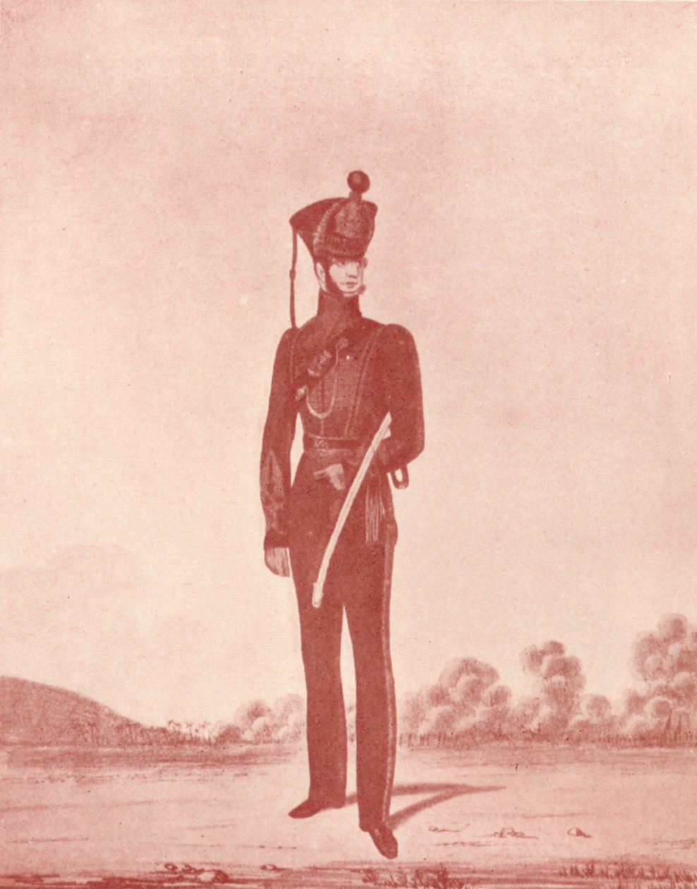 A Madras hadsereg puskáinak tisztjei, 1837-1843, 1909 alkotó: William Hunsley