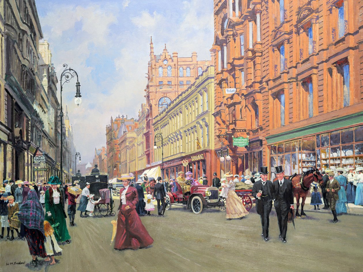 "Buchanan Street 1910-ben" alkotó: William Ireland
