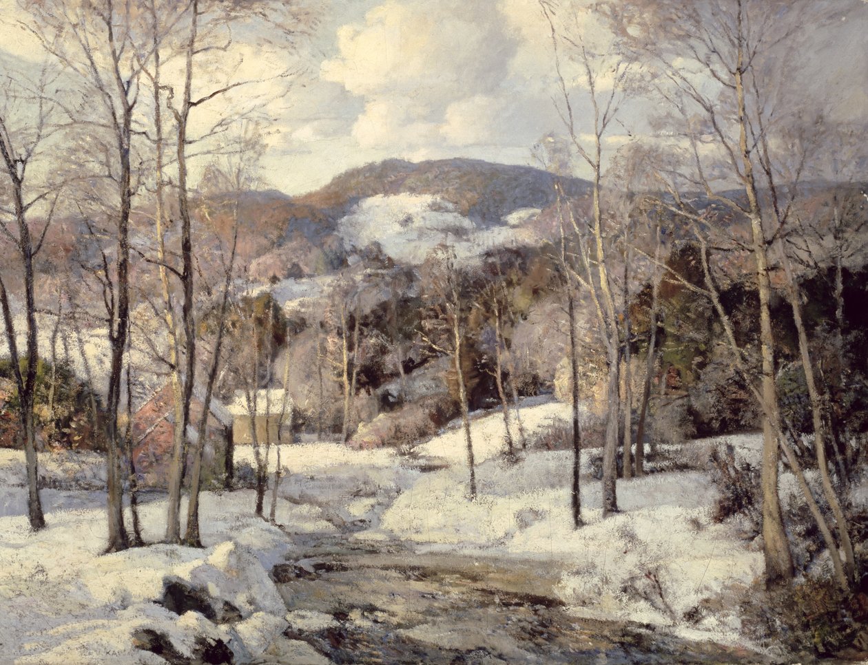 Millstream, Ipswich, New Hampshire (olaj, vászon) alkotó: William J. Kaula