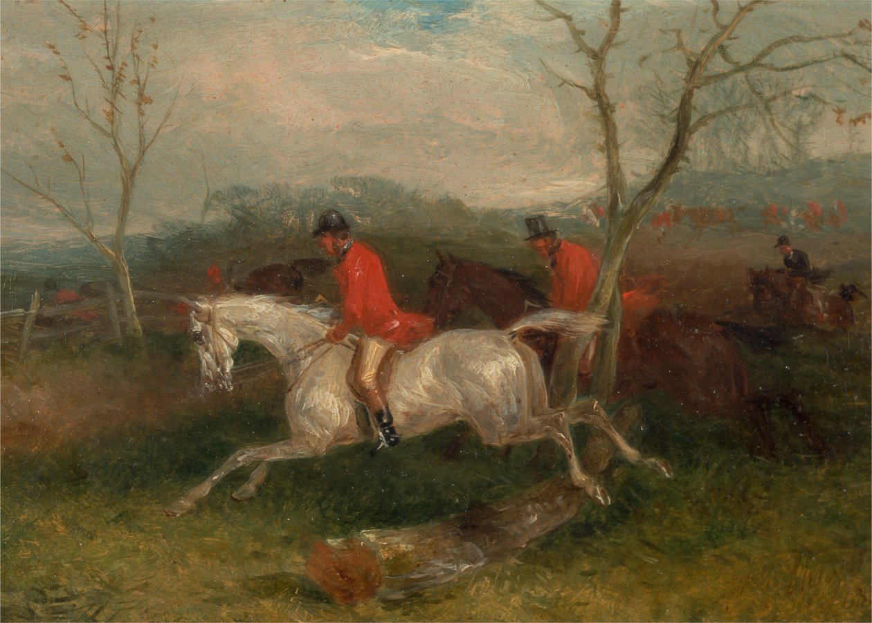 Foxhunting: Coming to a Fence (Teljes sírás) alkotó: William J. Shayer