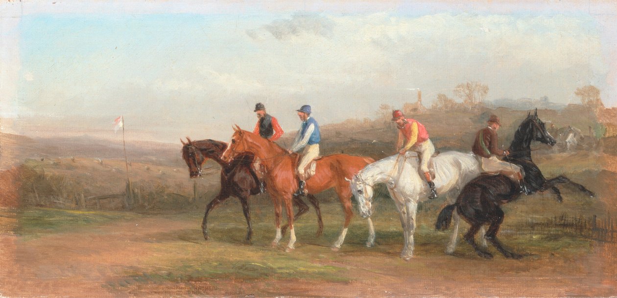 Akadályhajtás: a rajtnál alkotó: William J. Shayer