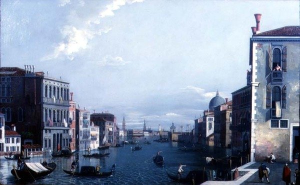 A Canal Grande a Doganára és a Dózse-palotára néz alkotó: William James