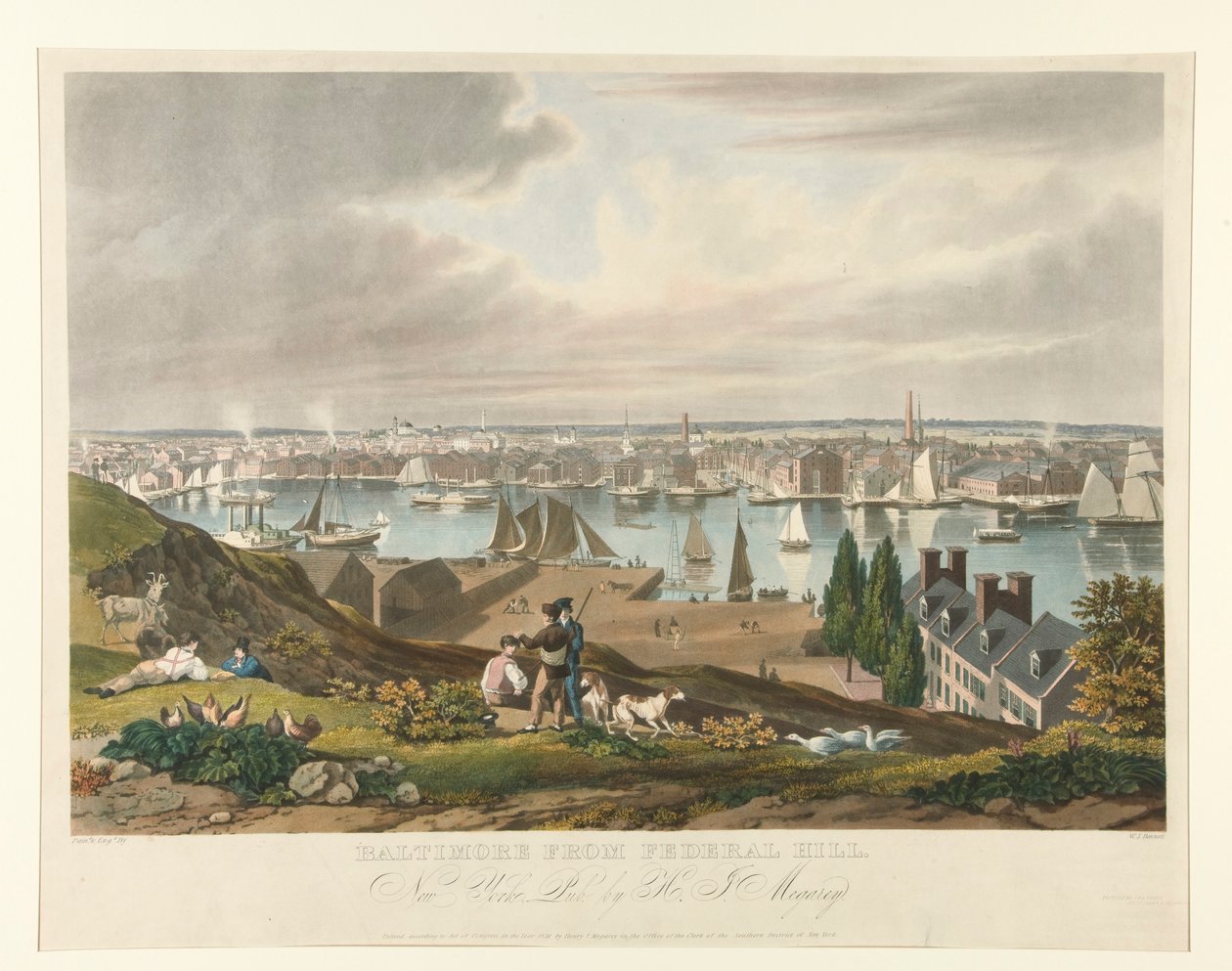 Baltimore a Federal Hillről alkotó: William James Bennett