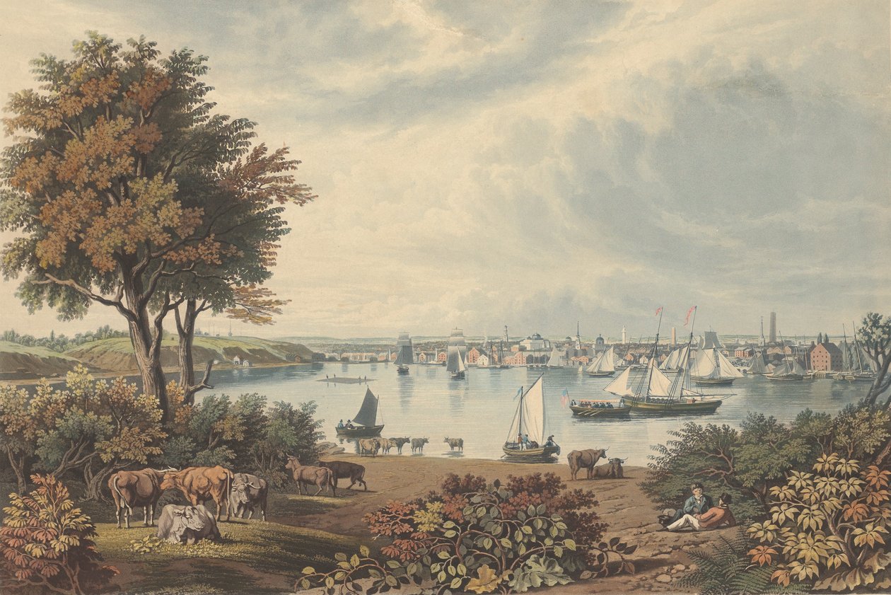Baltimore, Whetstone Point közelében, 1831-ben jelent meg. alkotó: William James Bennett