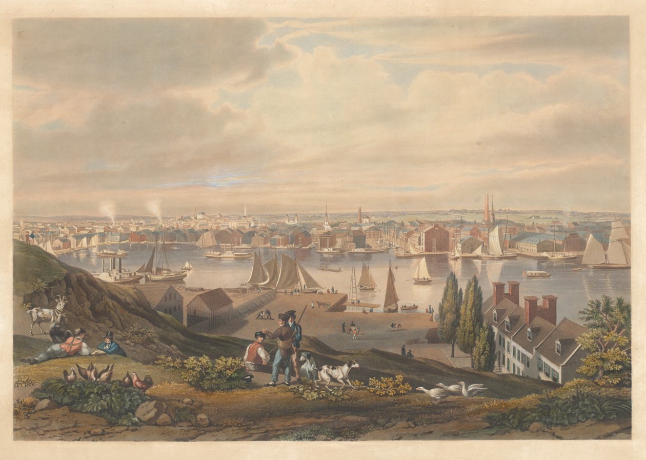 Baltimore a Federal Hillről alkotó: William James Bennett