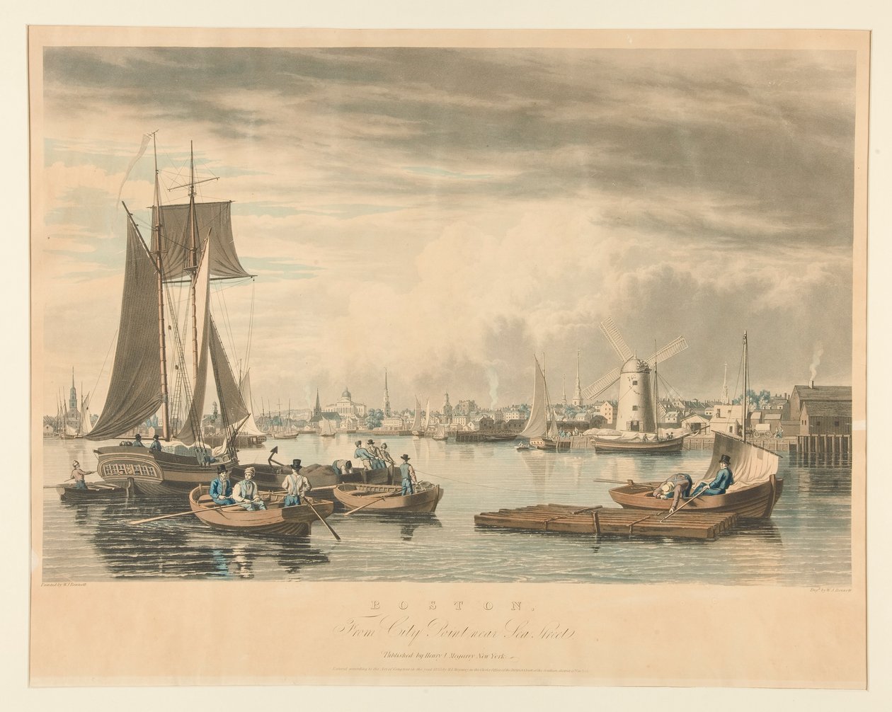 Boston / City Pointtól a Sea Street közelében alkotó: William James Bennett