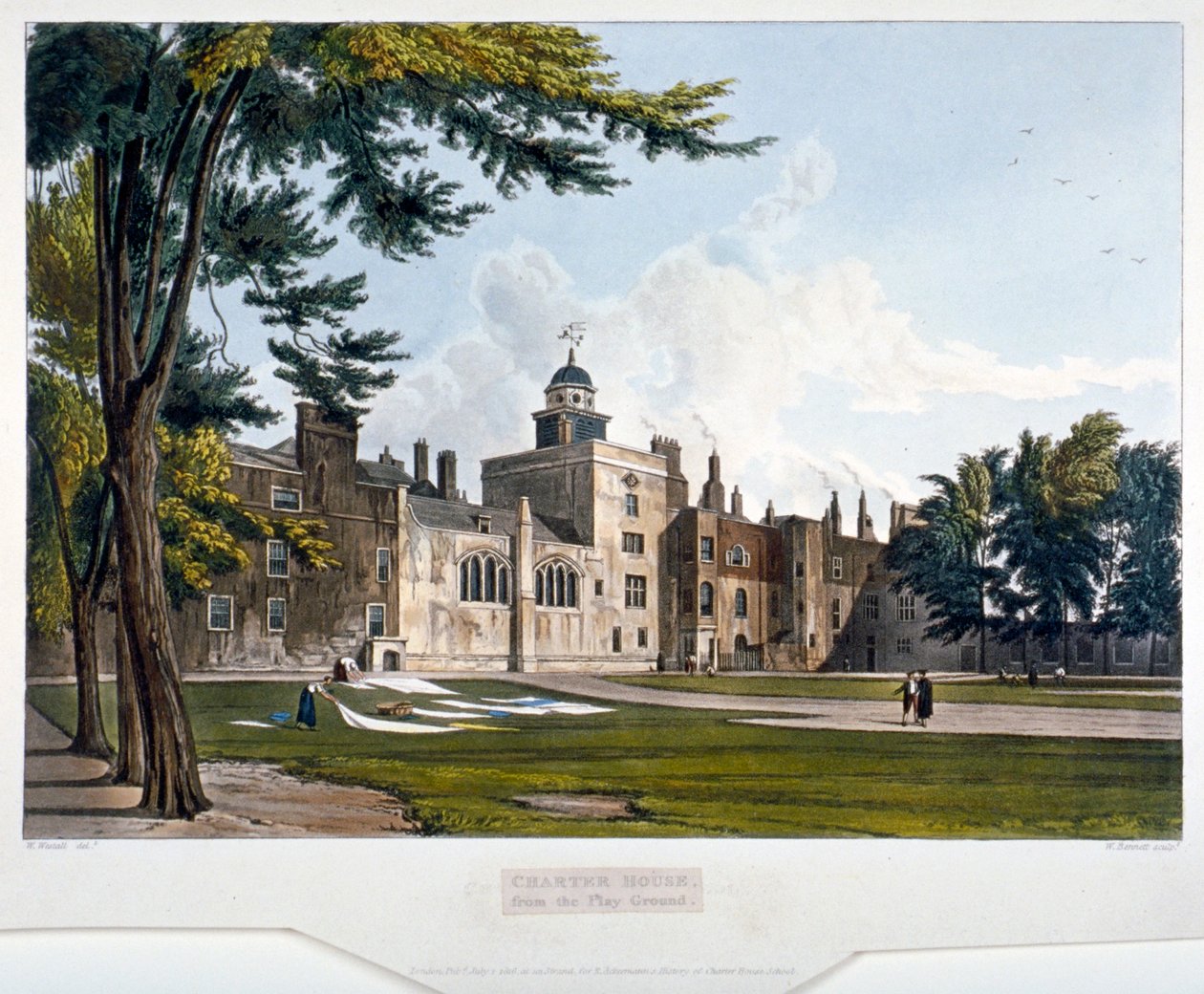 Charterhouse, Finsbury, London, 1816 alkotó: William James Bennett