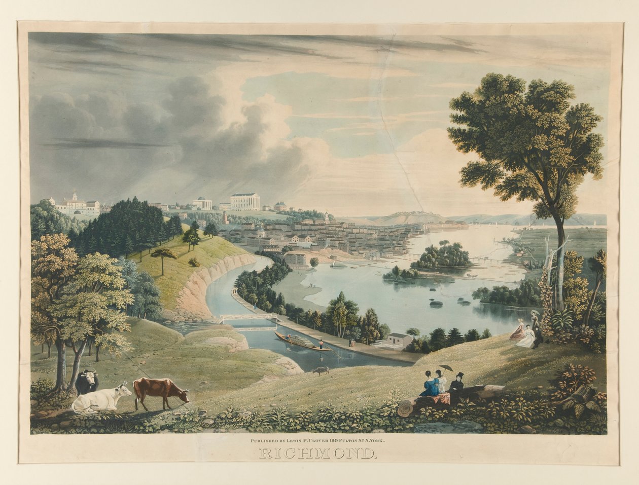 Kilátás Richmondra alkotó: William James Bennett