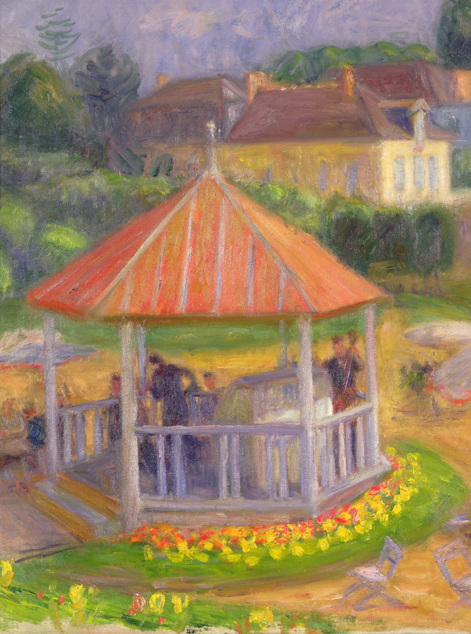 Bandstand (olaj, vászon, deszka) alkotó: William James Glackens