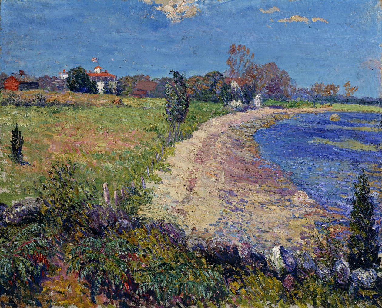 Curving Beach, New England alkotó: William James Glackens