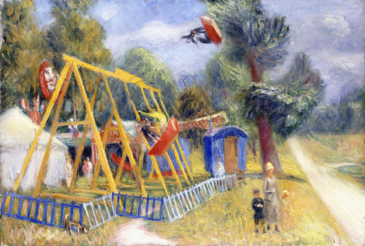 Francia Vásár, 1927 körül (olaj, vászon) alkotó: William James Glackens