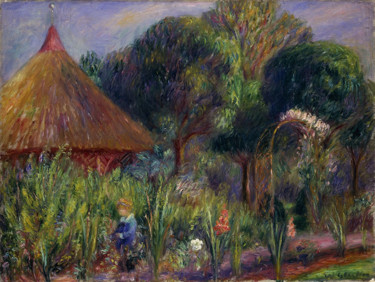 Lenna egy nyaralónál, 1917 körül (olaj, vászon) alkotó: William James Glackens