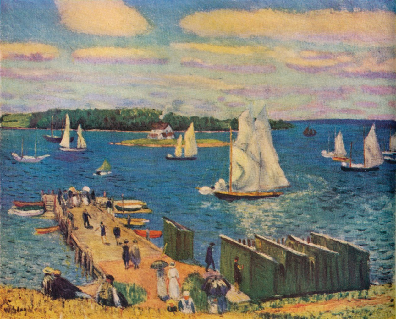 Mahone Bay, 1911 alkotó: William James Glackens