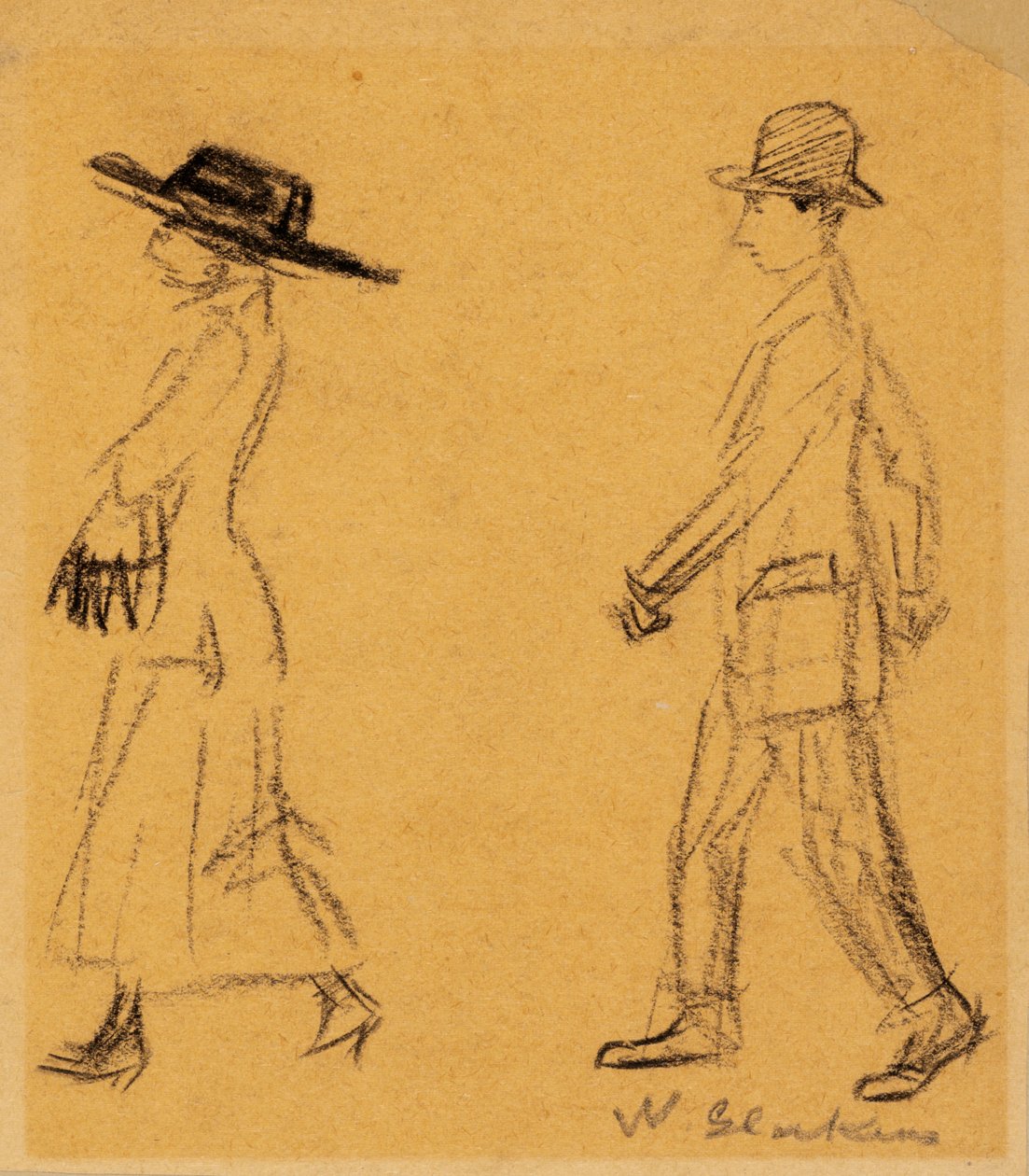 Férfi követi a nőt alkotó: William James Glackens
