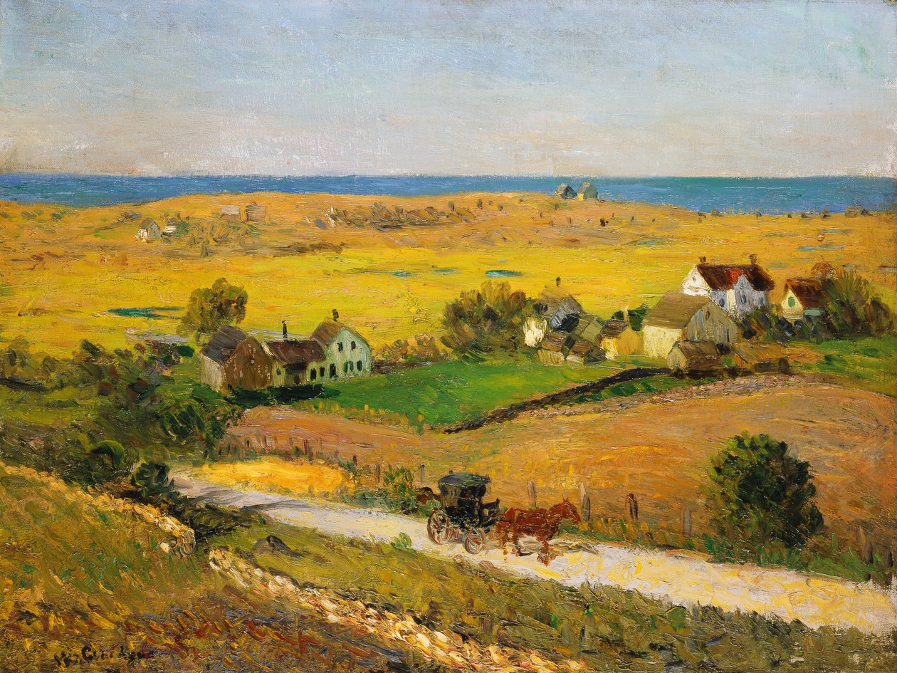 Új-angliai tájak alkotó: William James Glackens