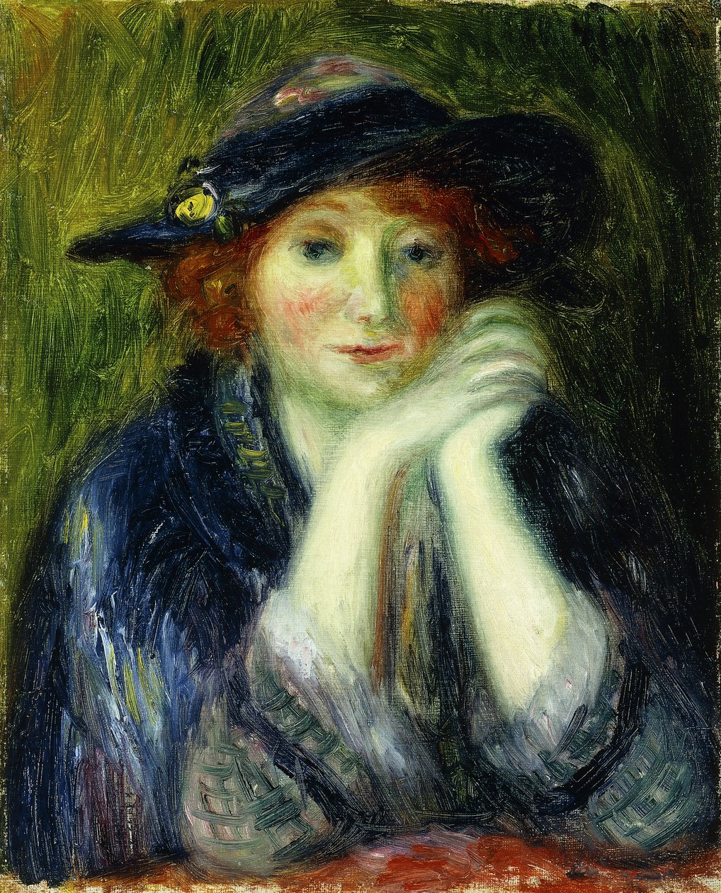 Portrétanulmány egy művész modelljéről alkotó: William James Glackens