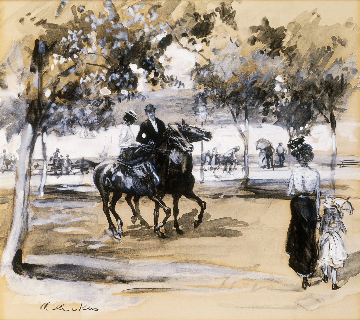 Riverside Drive alkotó: William James Glackens