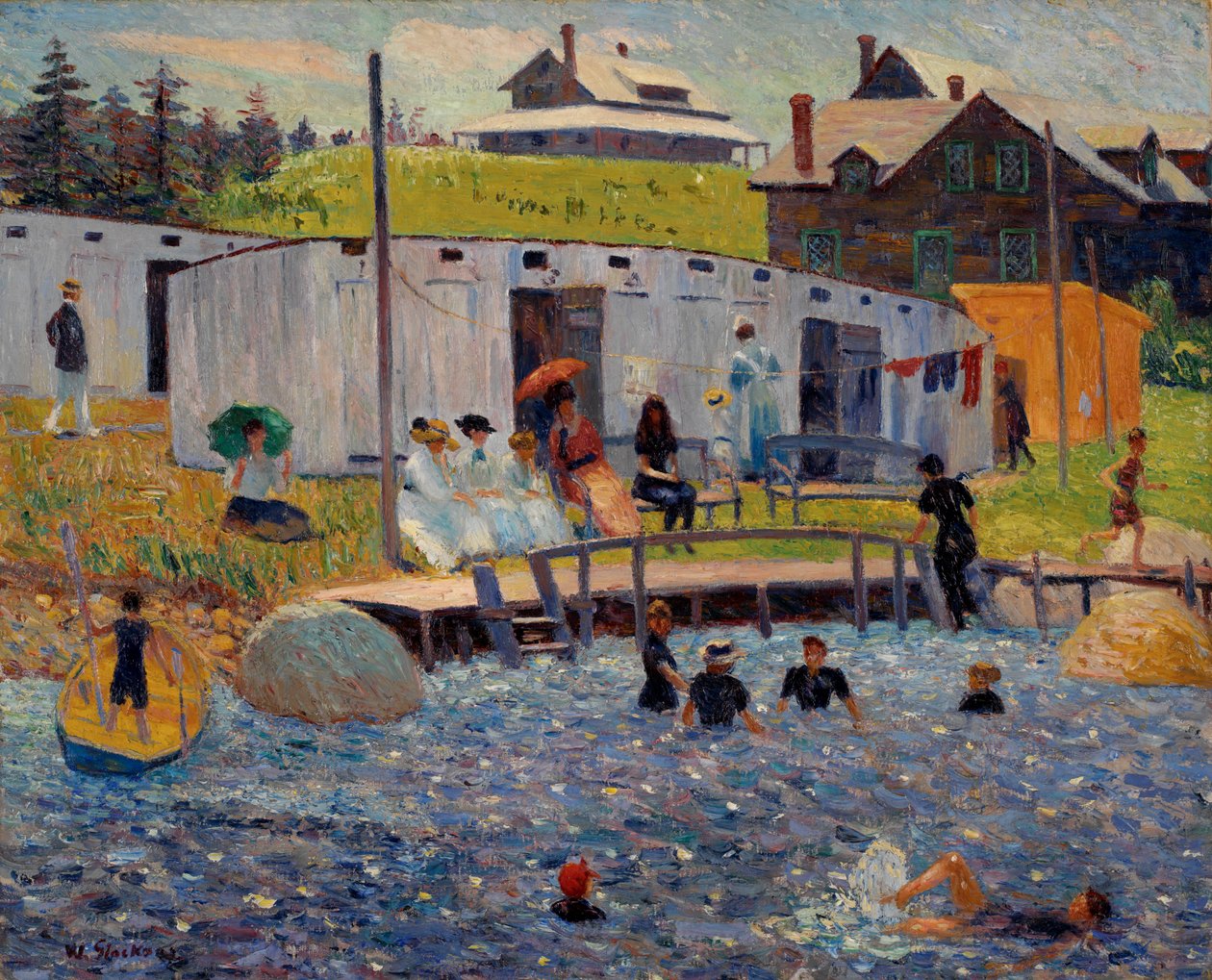 The Bathing Hour, Chester, Nova Scotia alkotó: William James Glackens
