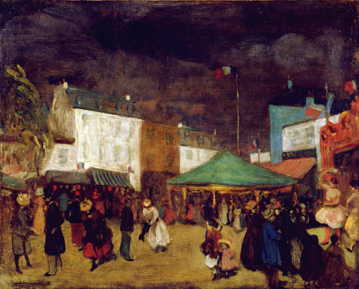 A megyei vásár, 1895 körül alkotó: William James Glackens