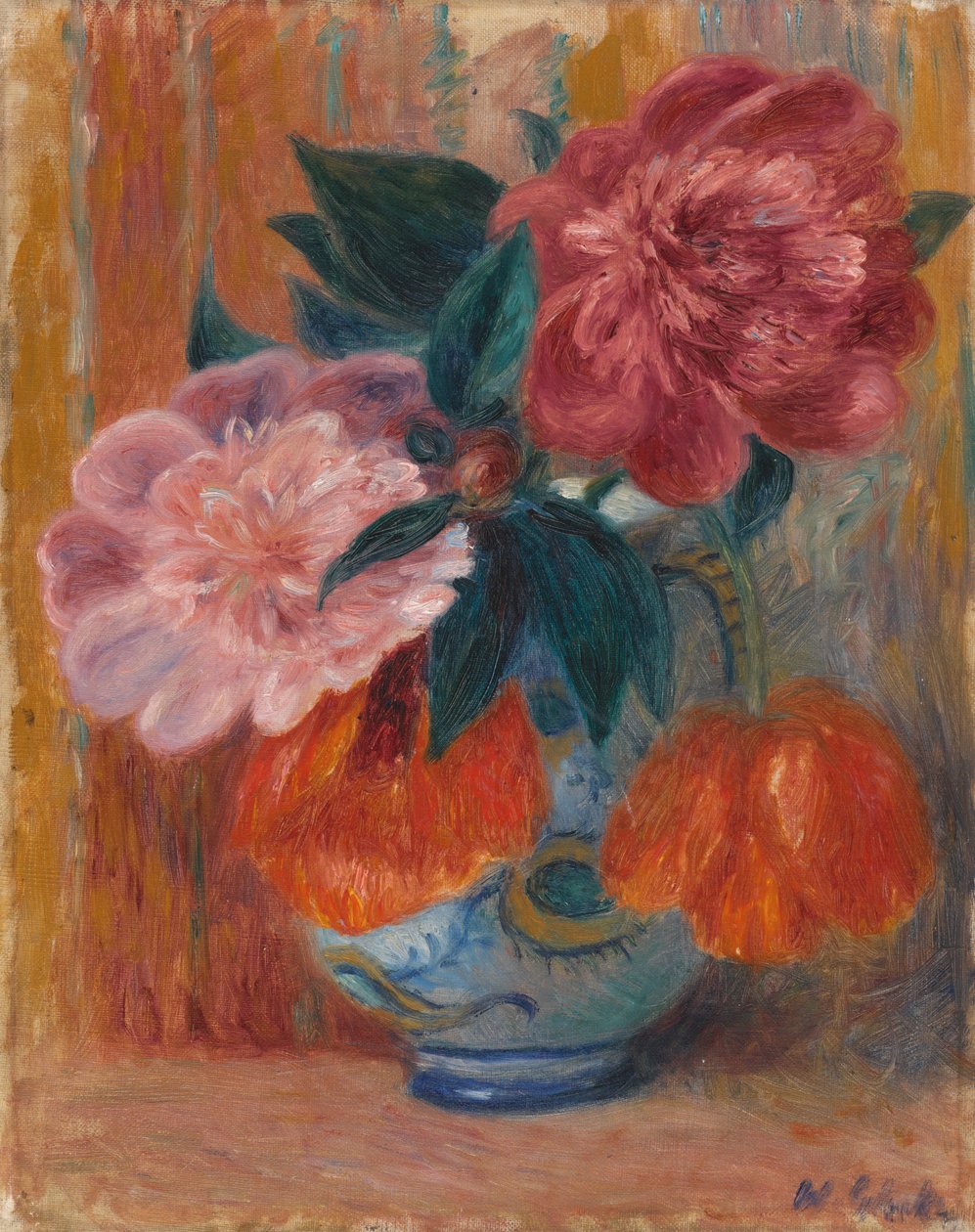 Tulipánok és bazsarózsa a kancsóban alkotó: William James Glackens