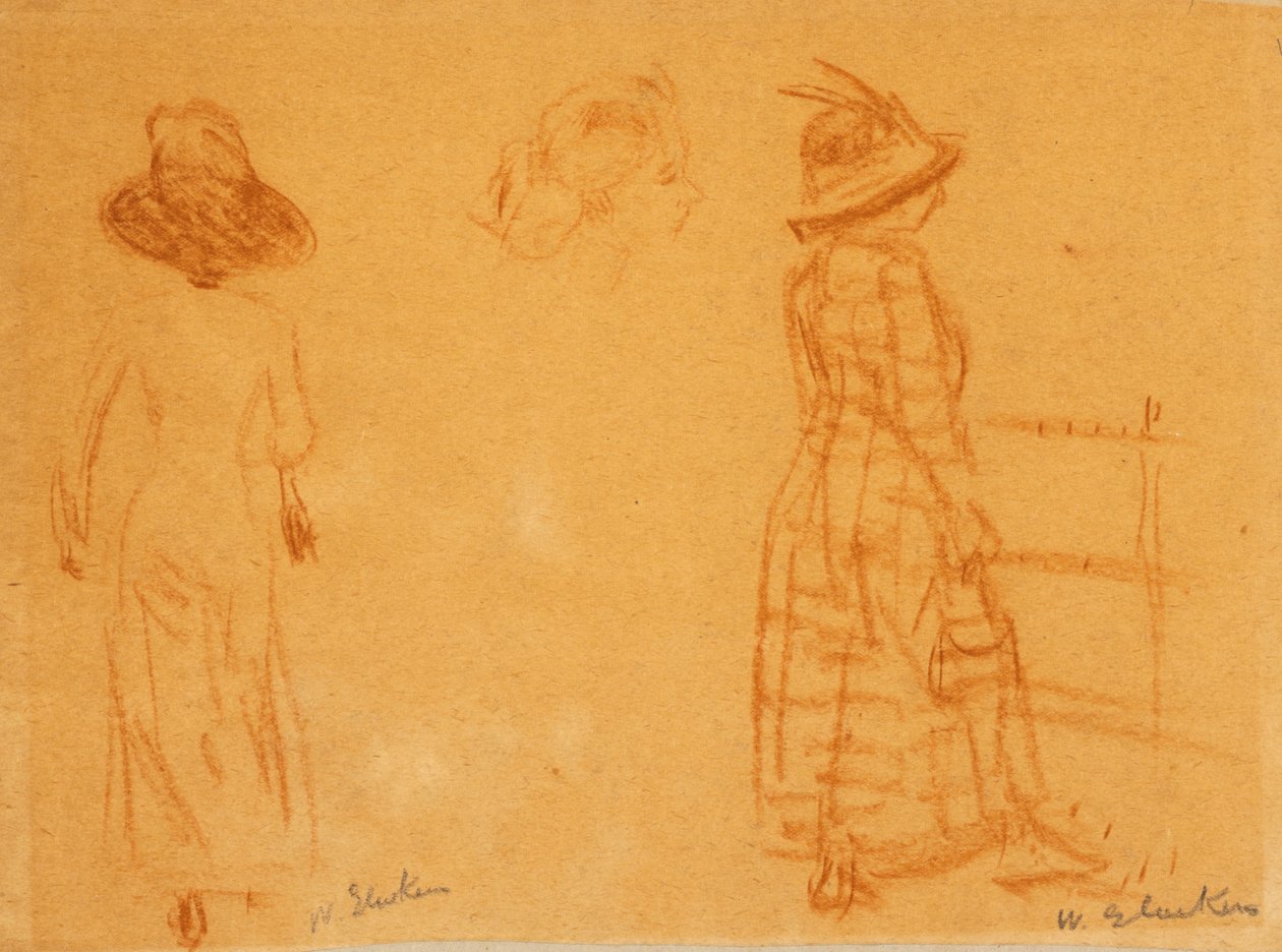 Két nő és a nő feje alkotó: William James Glackens