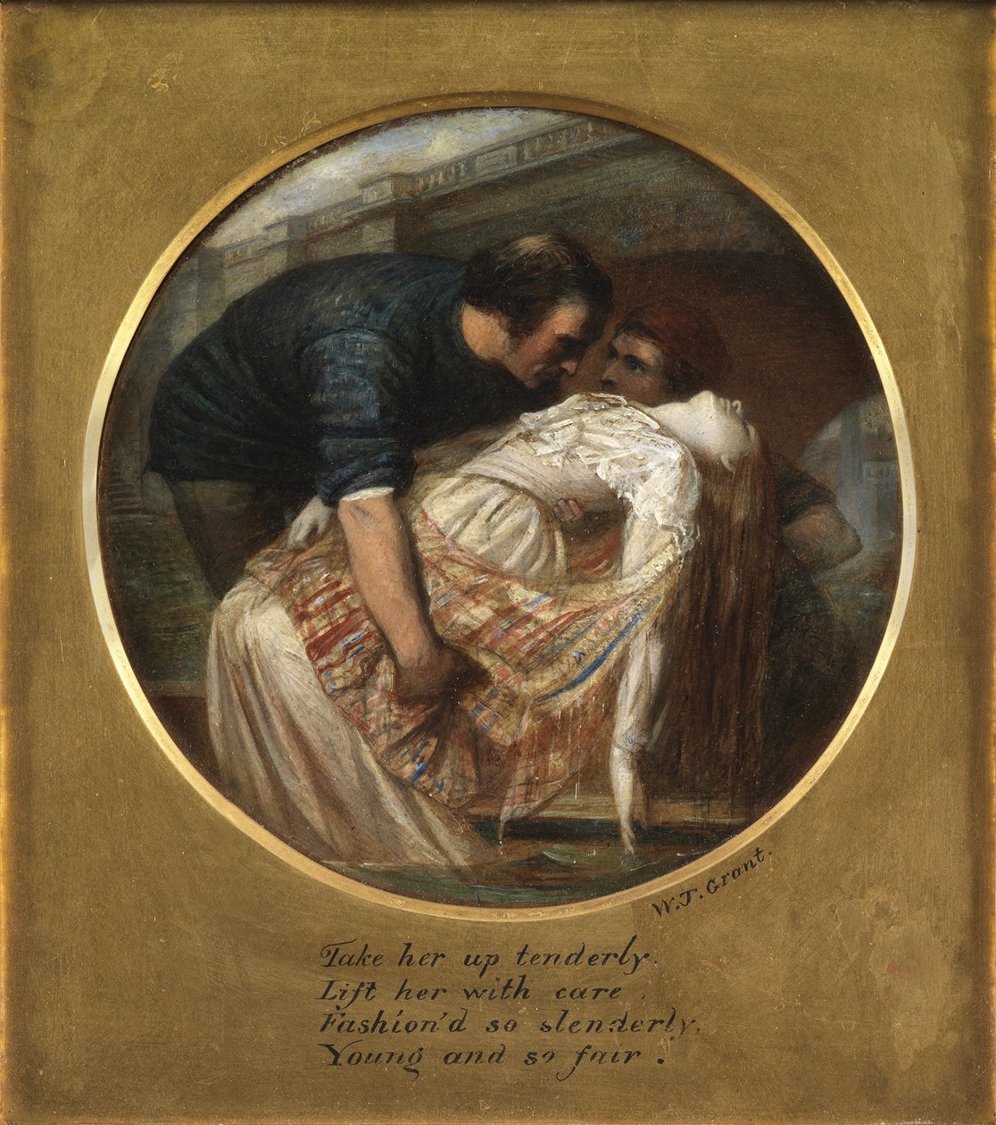 Sóhajok hídja (olaj a panelen) alkotó: William James Grant