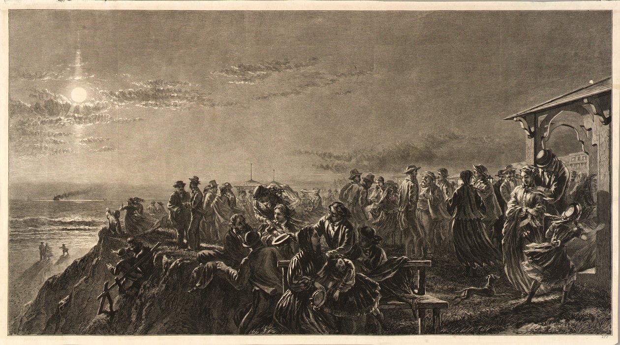 Long Branch holdfényben alkotó: William James Linton
