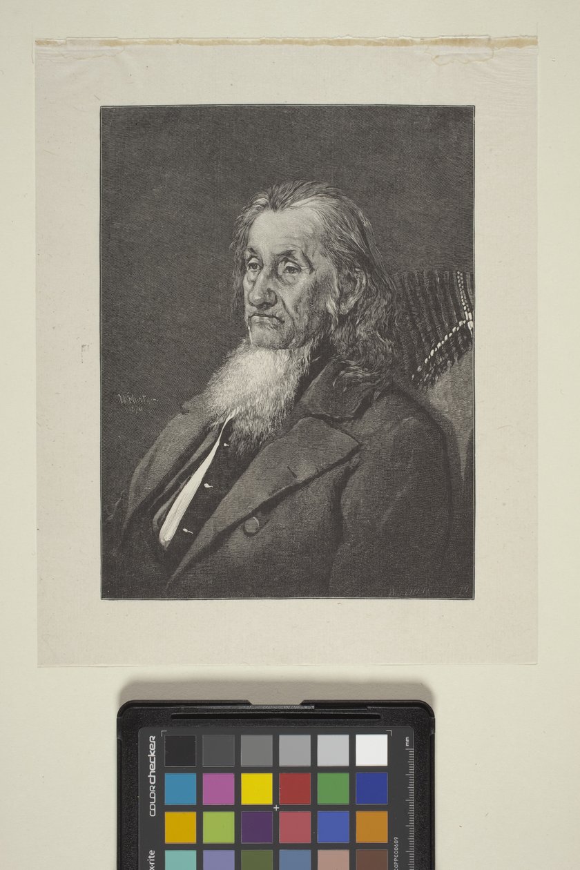 Allan Wardner portréja (tinta, toll, ceruza) alkotó: William James Linton