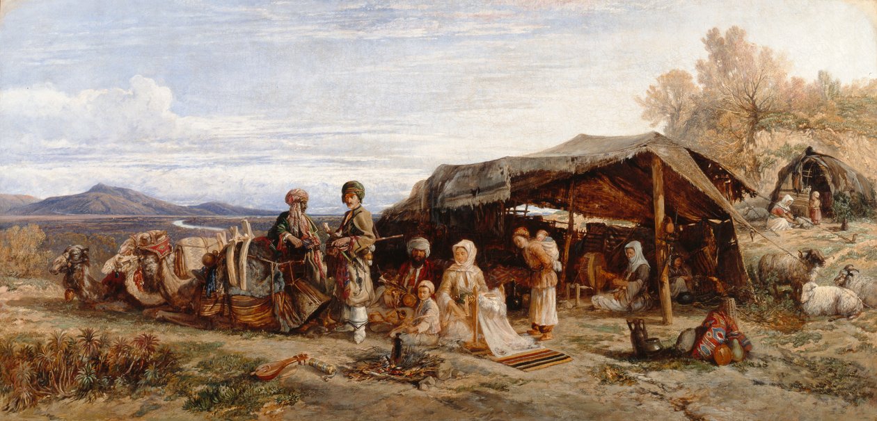 Egy tábor a sivatagban, 1844-45 (olaj, vászon) alkotó: William James Muller