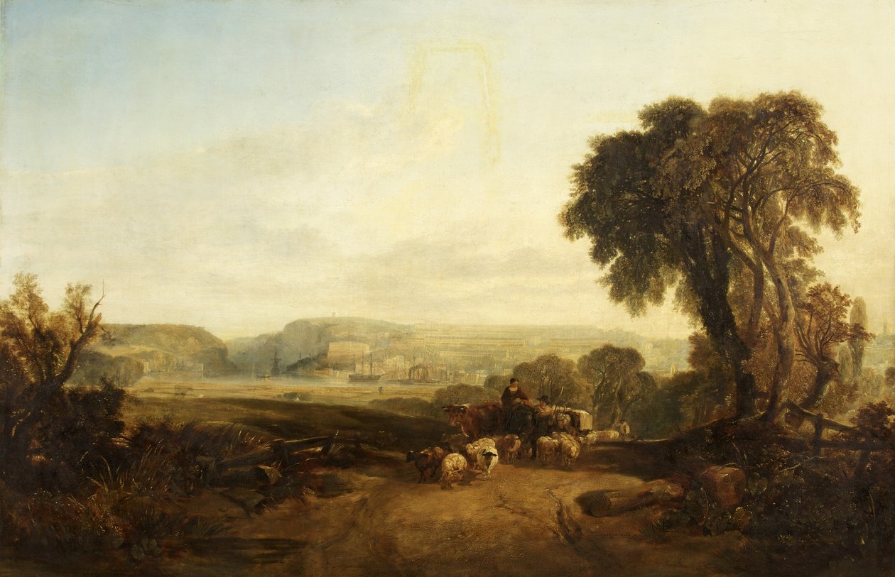 Clifton Ashton Meadows felől, valószínűleg 1833 (olaj, vászon) alkotó: William James Muller
