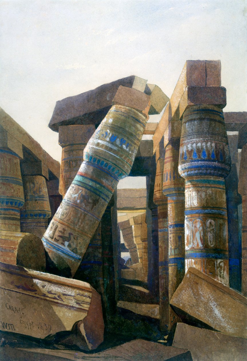 Oszlopok csarnoka, Carnac, 1839 alkotó: William James Muller