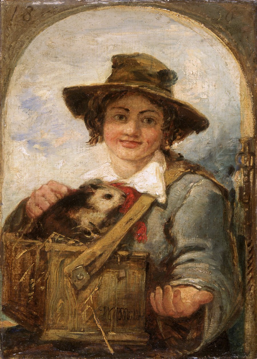 "Olasz fiú tengerimalaccal", 1836 alkotó: William James Muller