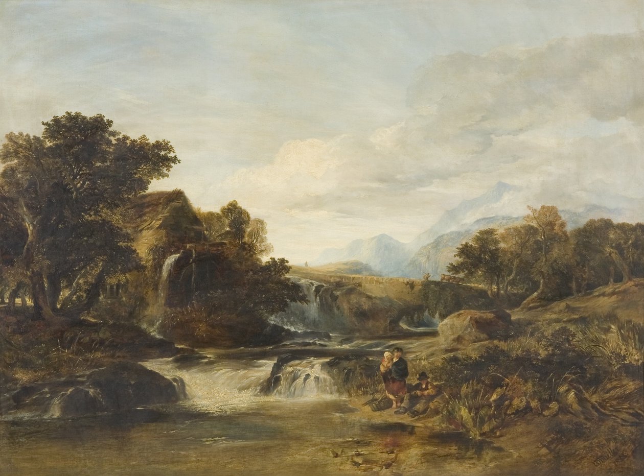Pandy Mill, Észak-Wales alkotó: William James Muller