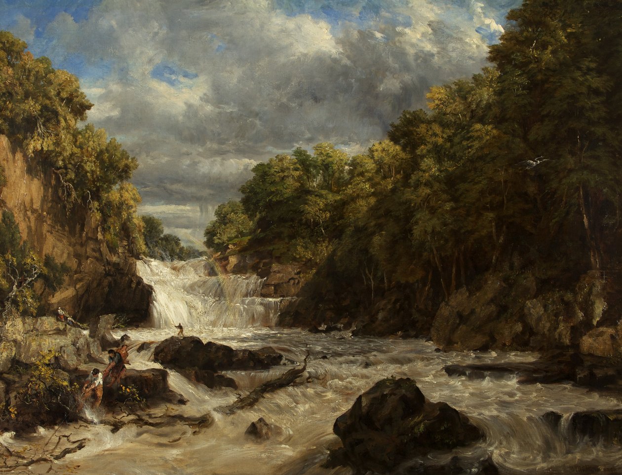 Fecske-vízesés, Bettws-y-Coed alkotó: William James Muller