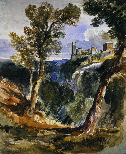 Tivoli (akvarell papíron) alkotó: William James Muller