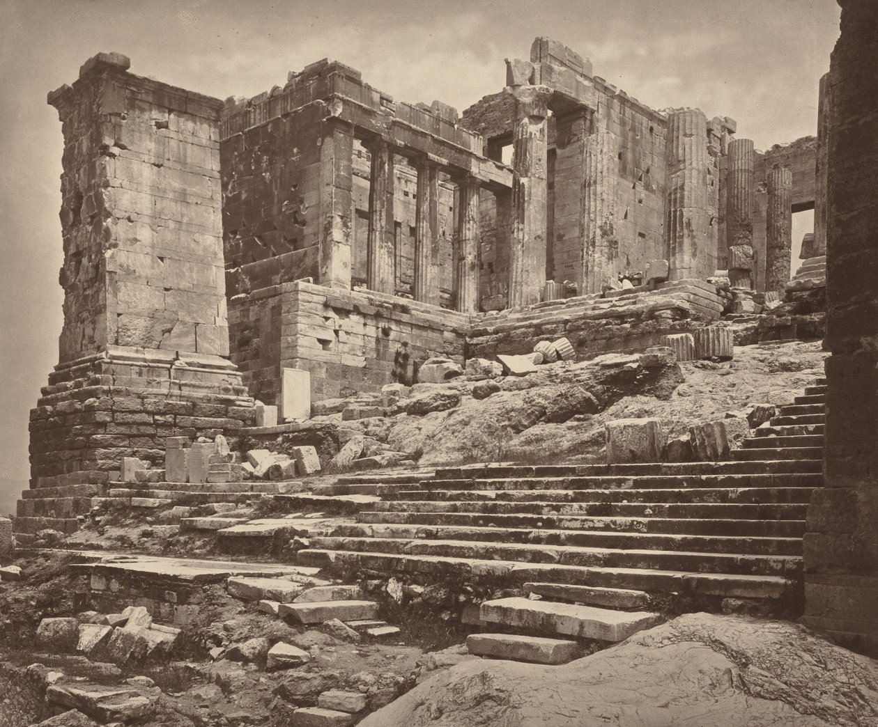 Propylaea délnyugatról alkotó: William James Stillman