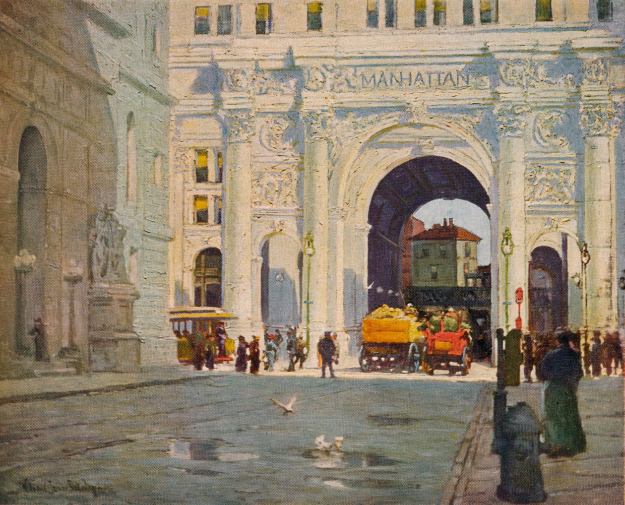 "A városkapu", 1917 alkotó: William Jean Beauley