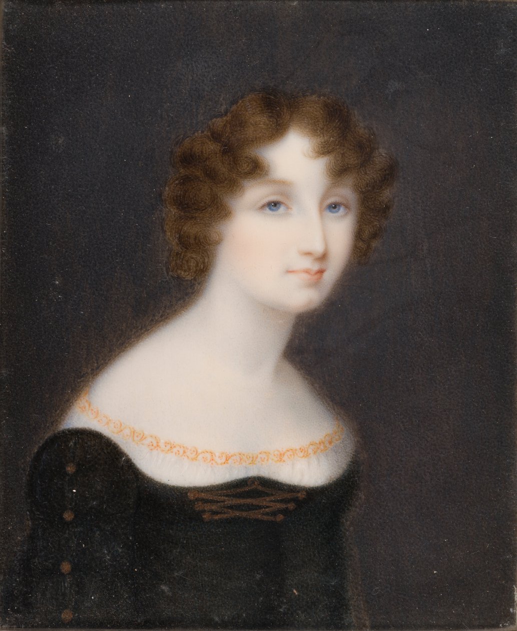Georgina Elizabeth, Bradford 2. gróf feleségének (1792-1842) portréja, 1828-42 körül (olaj, vászon) alkotó: William John (after) Newton