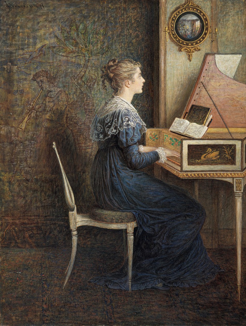Egy régi dal, 1874. alkotó: William John Hennessy