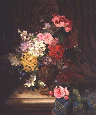 Virágok csendélete alkotó: William John Wainwright