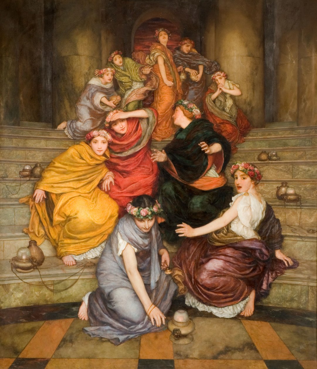 Példabeszéd a bölcs és ostoba szüzekről, 1899. alkotó: William John Wainwright