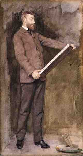 Norman Garstin (1847-1926) portréja 1882 körül (akvarell papíron) alkotó: William John Wainwright