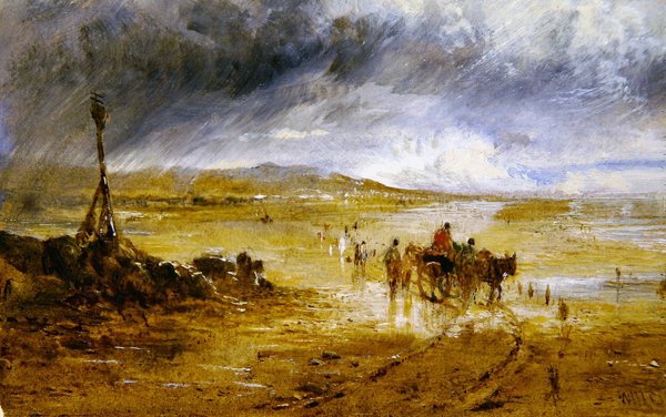 Átkelés a homokon, nedves idő alkotó: William Joseph J.C. Bond