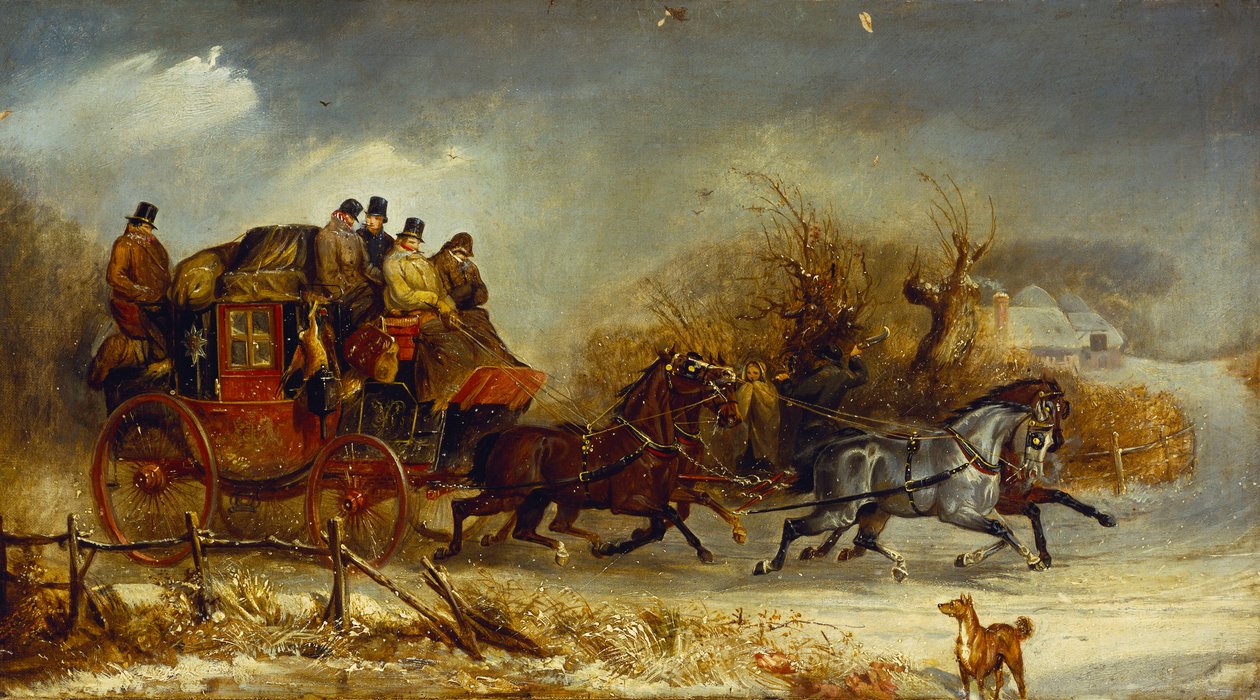 Edzői jelenet – A négy évszakon keresztül: tél alkotó: William Joseph Shayer