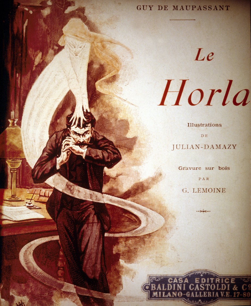 Guy de Maupassant „” The Horla” címlapja. Illusztráció: William Julian Damazy (1865-1910). alkotó: William Julian Damazy