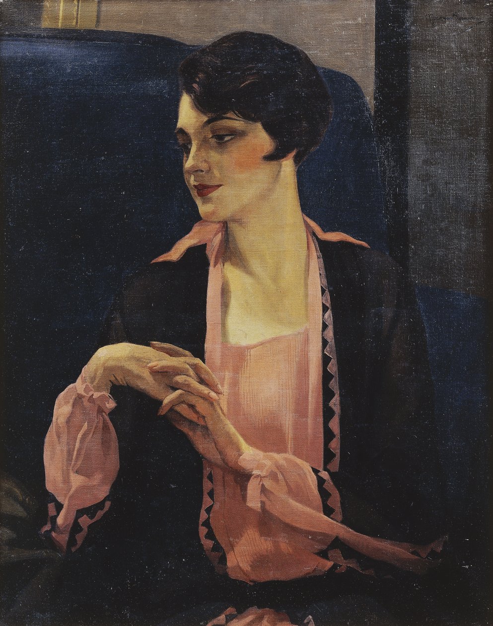 Női portré, félalakos, 1905 alkotó: William Kay Blacklock