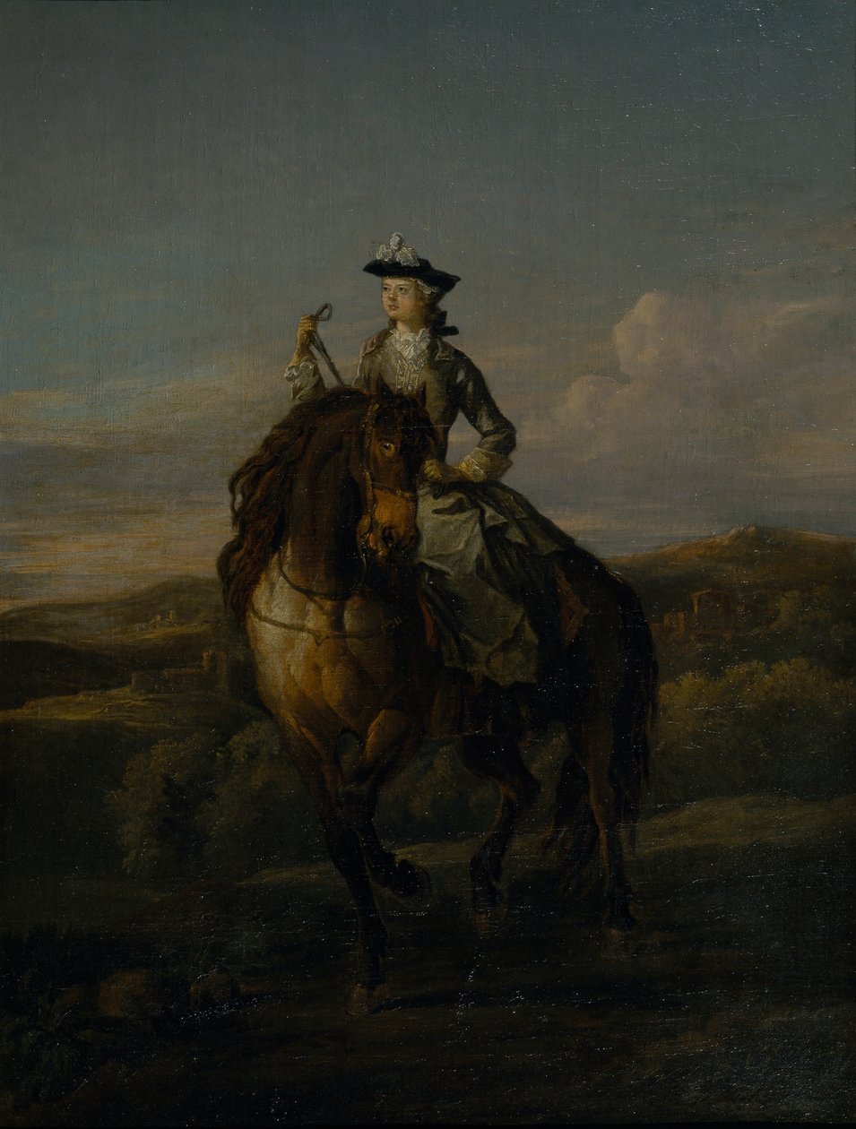 Charlotte Boyle, Hartington márkinő lovasportréja alkotó: William Kent